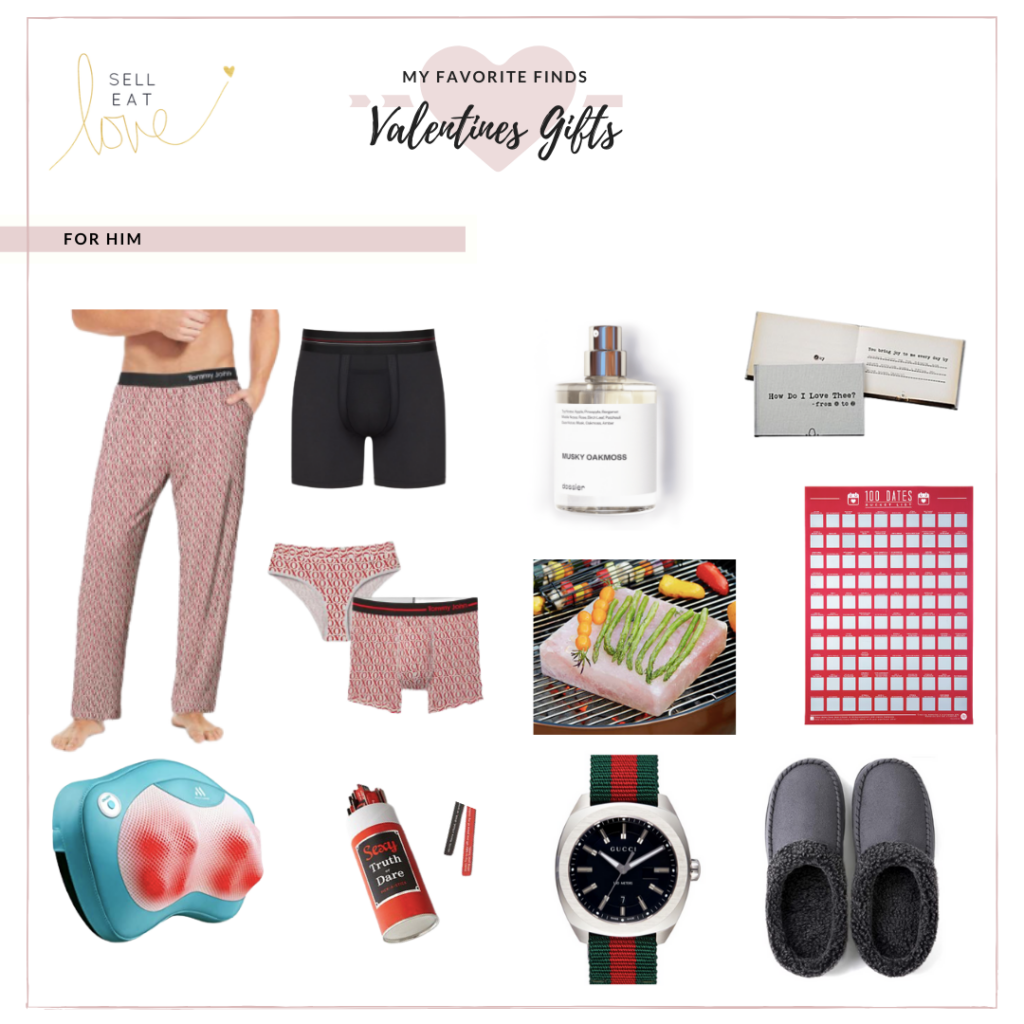 Valentine's Inspired Looks + Gifts + Decor Ideas. Gift Guides with Gift options for him. 