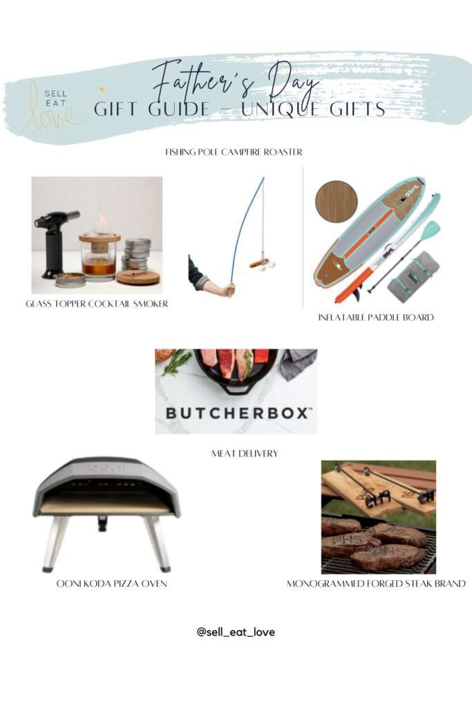 Father's Day Gift Guides - Unique Gift Ideas, Inflatable Paddle Board, Glass Topper Cocktail Smoker, Fishing Pole Campfire Roaster, Butcher Box, Ooni Koda Pizza Oven, Monogrammed Forged Steak Brand