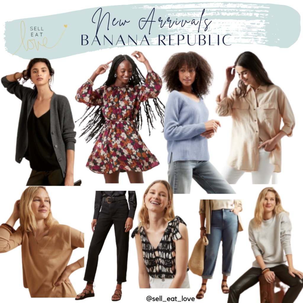 Round up of Fall New Arrivals at Banana Republic. SellEatLove.com